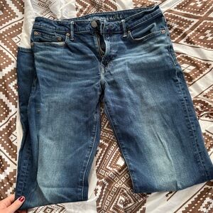 American Eagle Outfitters Men's Blue Ankle Jeans